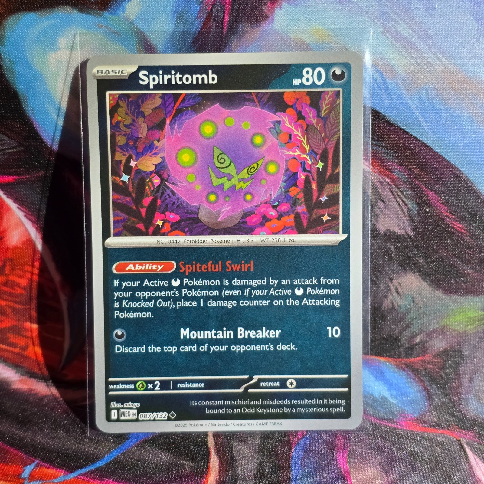 Pokemon Mega Evolution Spiritomb 087-132 Uncommon Reverse Holo