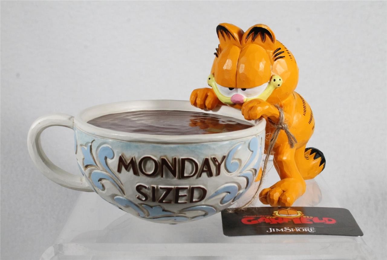 Jim Shore Garfield – BUT FIRST, COFFEE – 2026 Figurine – 6017907 – New in Box!