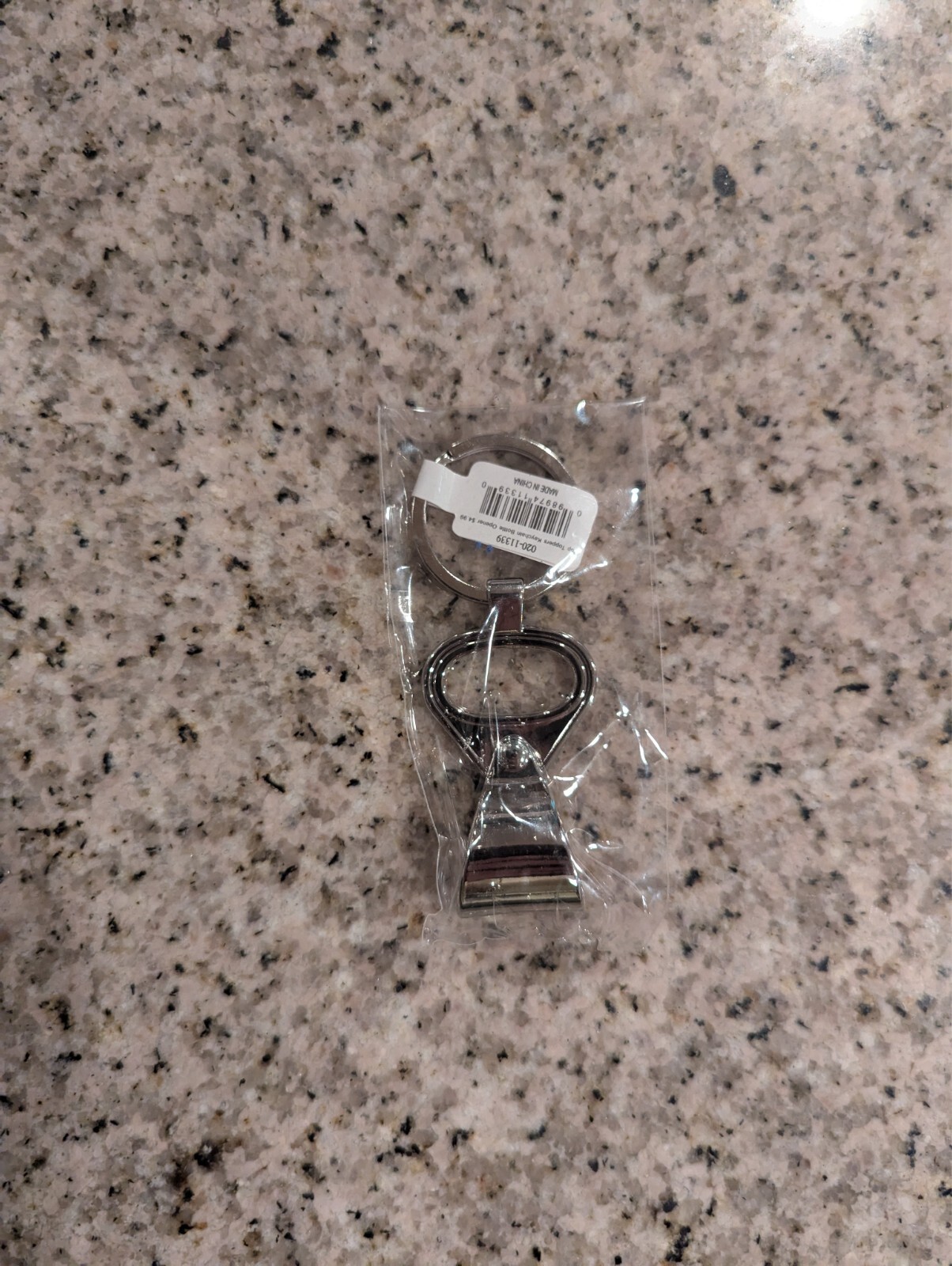 Pull Tab Bottle Opener KEY Ring keychain Smooth Silver Zinc Alloy Bottle Open