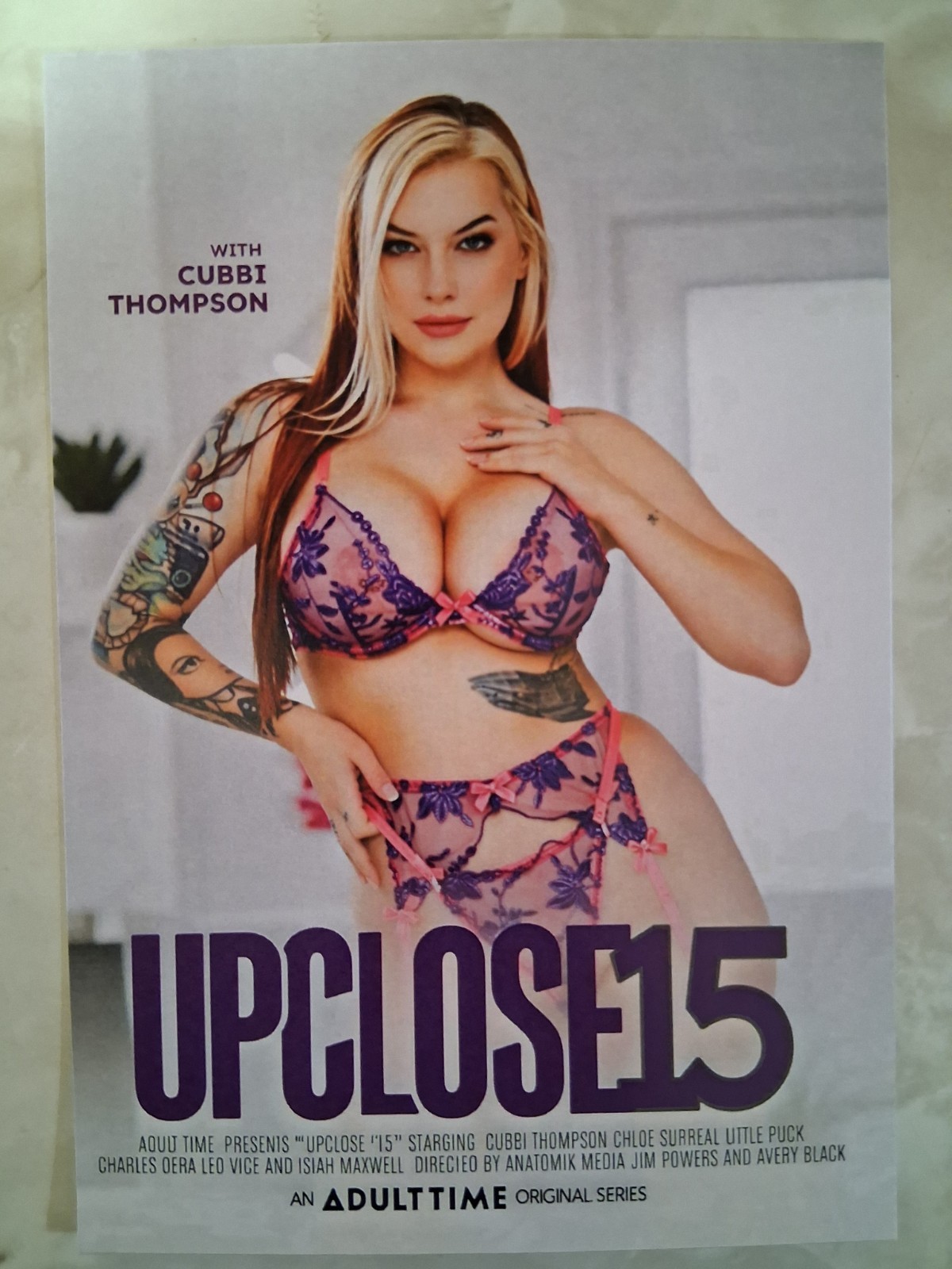 Adult Actress Card Featuring Cubbi Thompson With Free Gift Included!