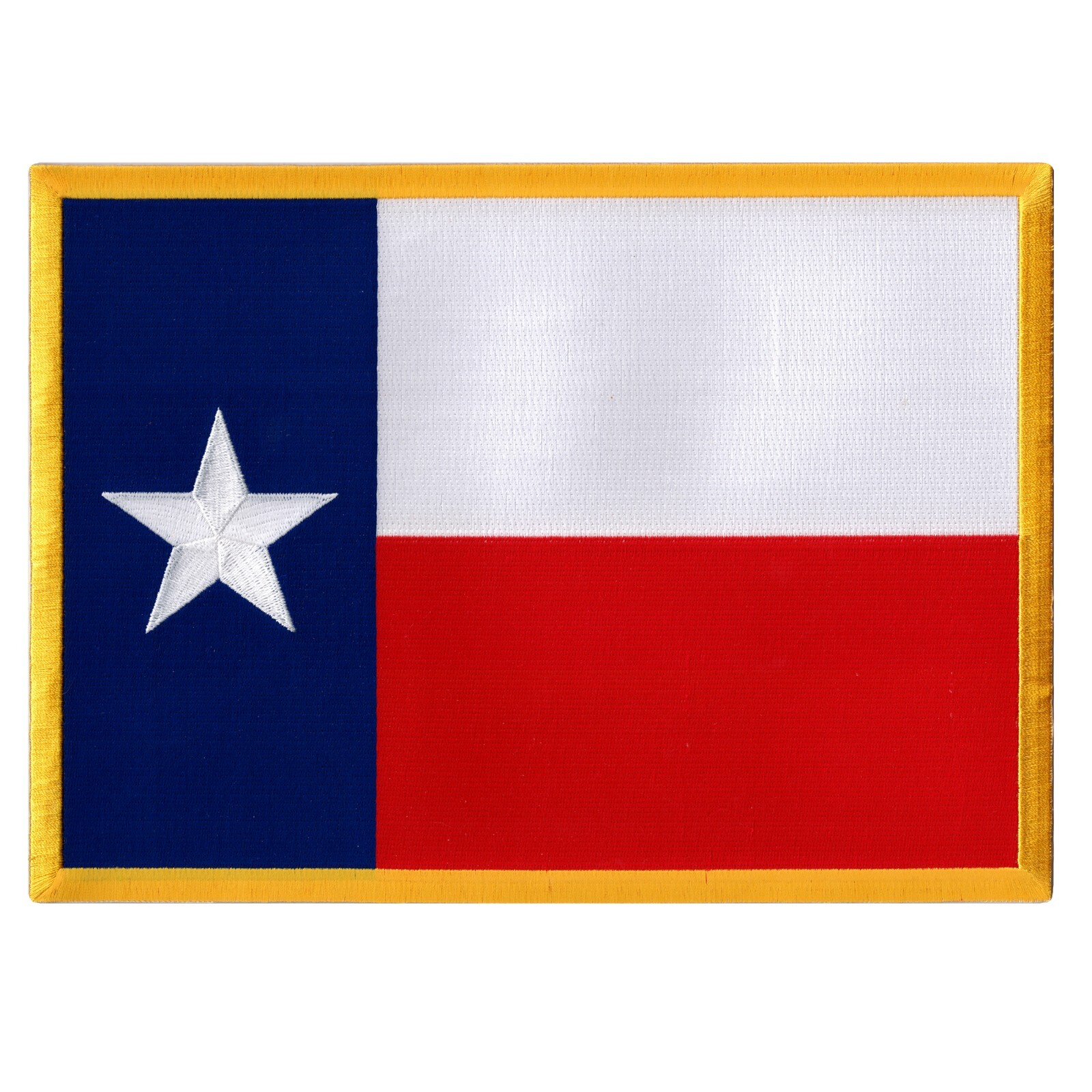 LARGE TEXAS STATE FLAG PATCH EMBROIDERED IRON-ON EMBLEM LONE STAR REPUBLIC new