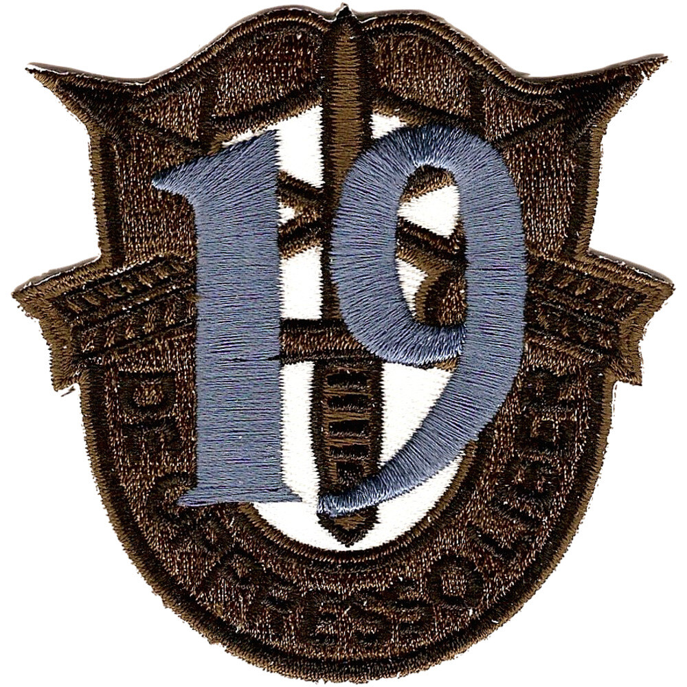 19th Special Forces Group Crest OD Green Blue 19 Patch