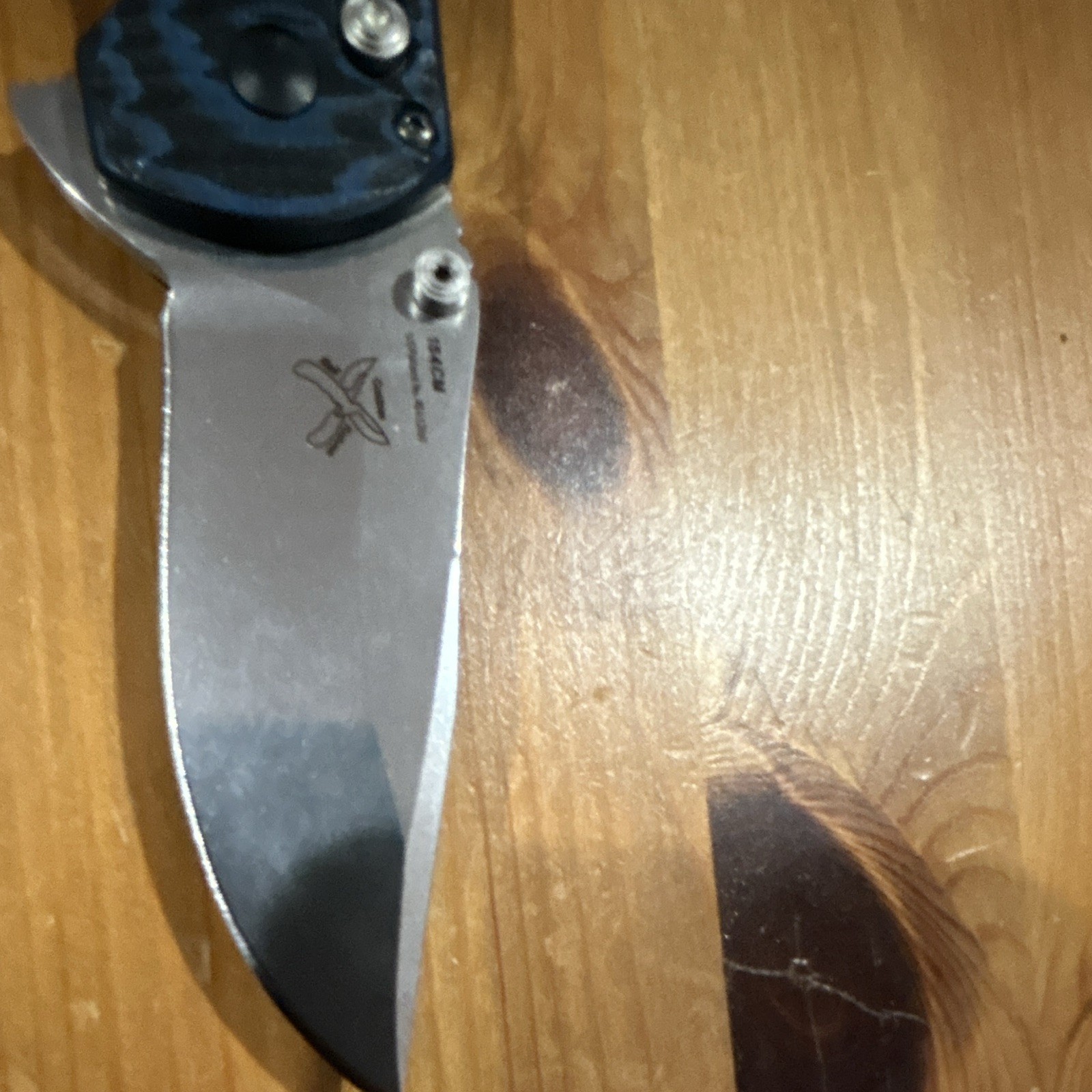 Benchmade 154CM Griptilian AXIS Lock G10 Black/Blue Plain Drop Point Knife
