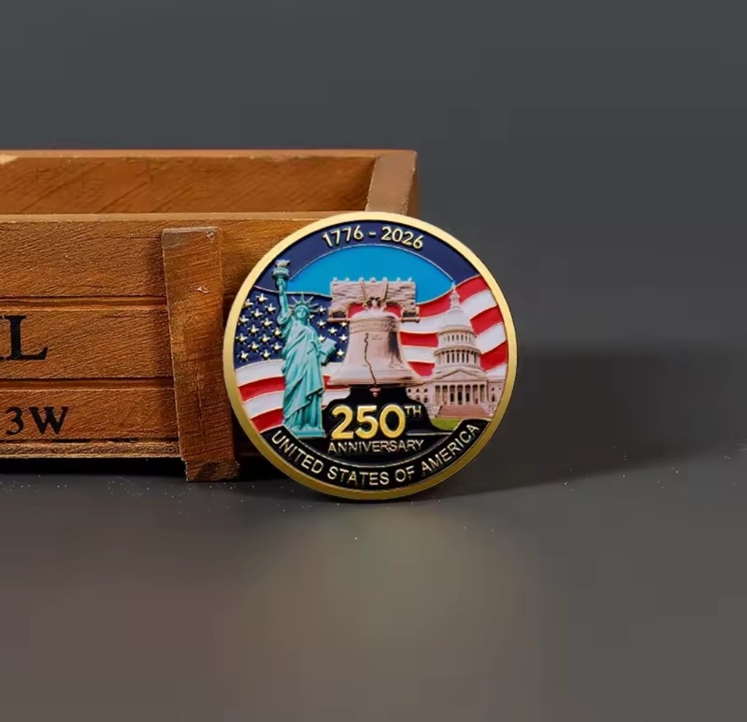 United States 250 Anniversary Challenge Coin Commemorative Collectible H 1-pc