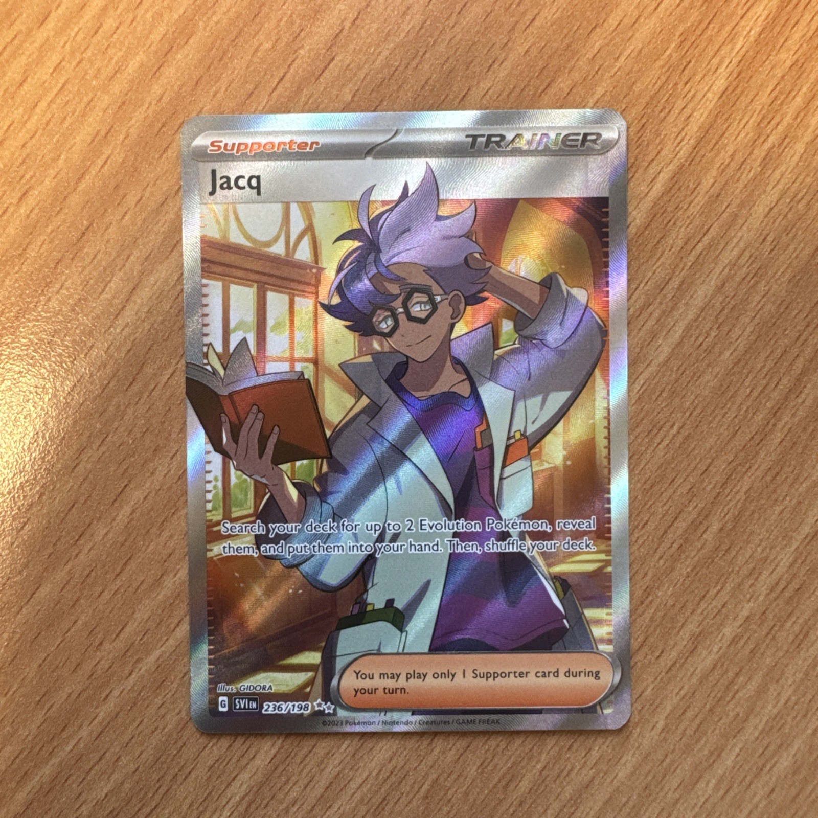 Jacq 236/198 Ultra Rare Scarlet & Violet Pokemon Holo Near Mint
