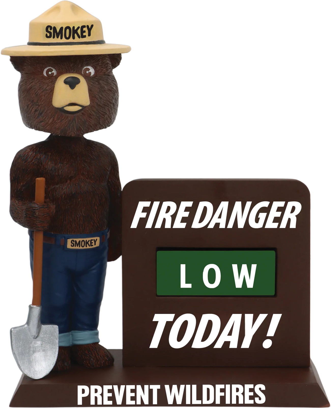 Smokey Bear Fire Danger Blocks Bobblehead