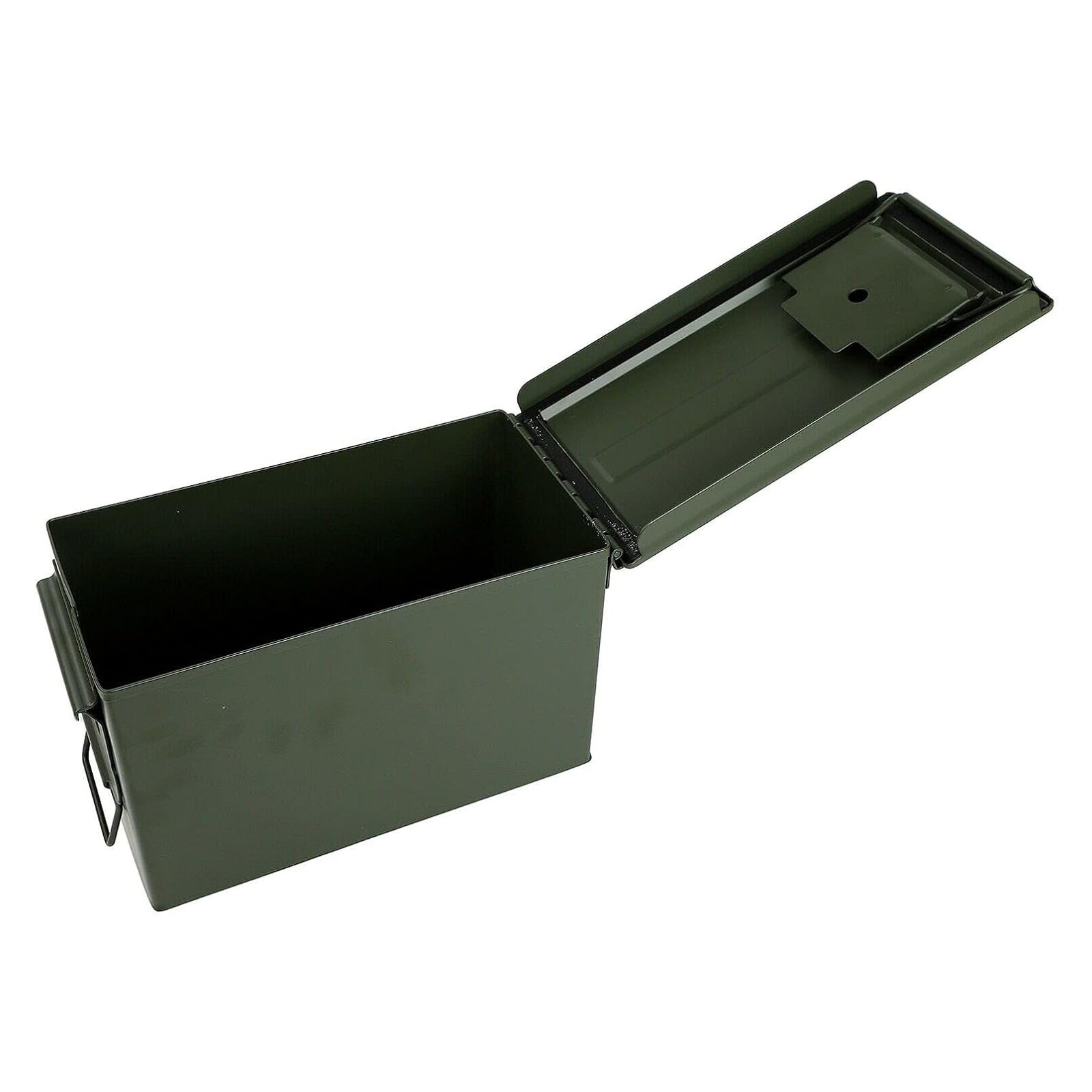 2 pcs 30 50 Cal Stackable&Waterproof Green Metal Ammo Can for Long-Term Storage