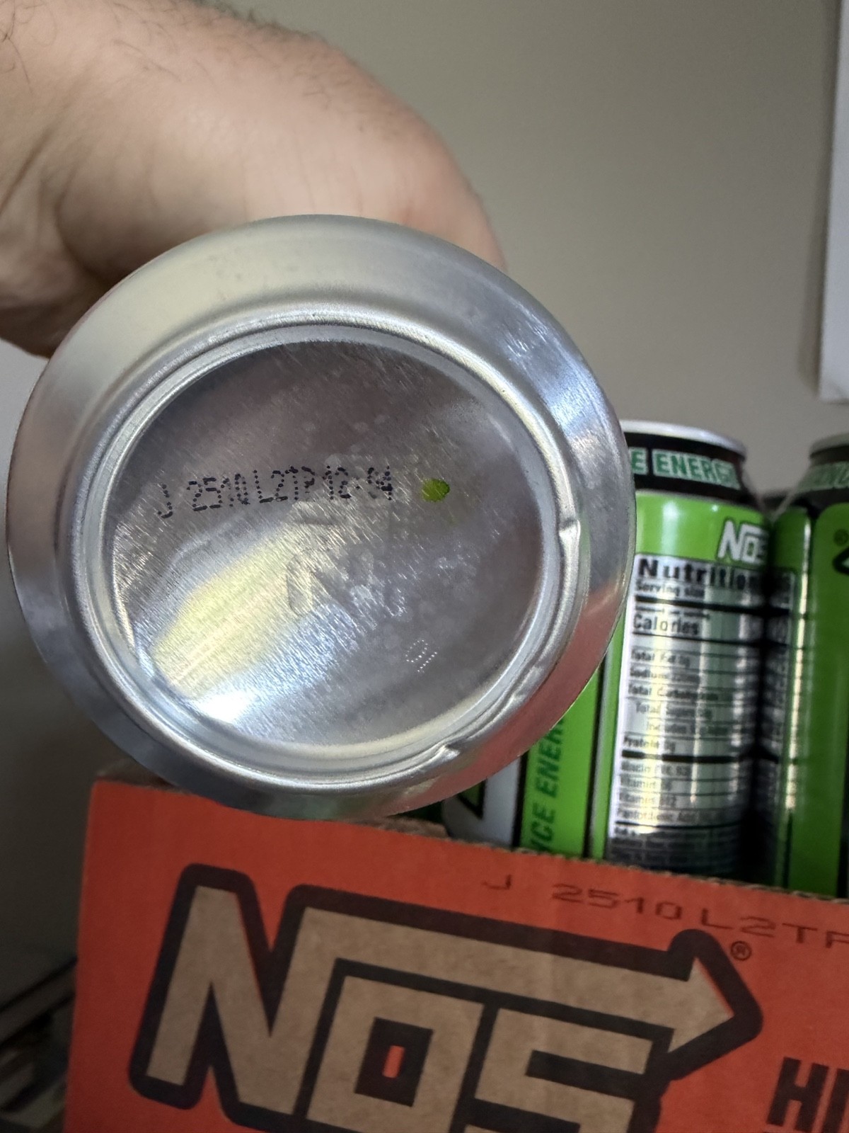 NOS High Performance Energy Drink Sonic Sour 16 Oz Cans (12 Pack)