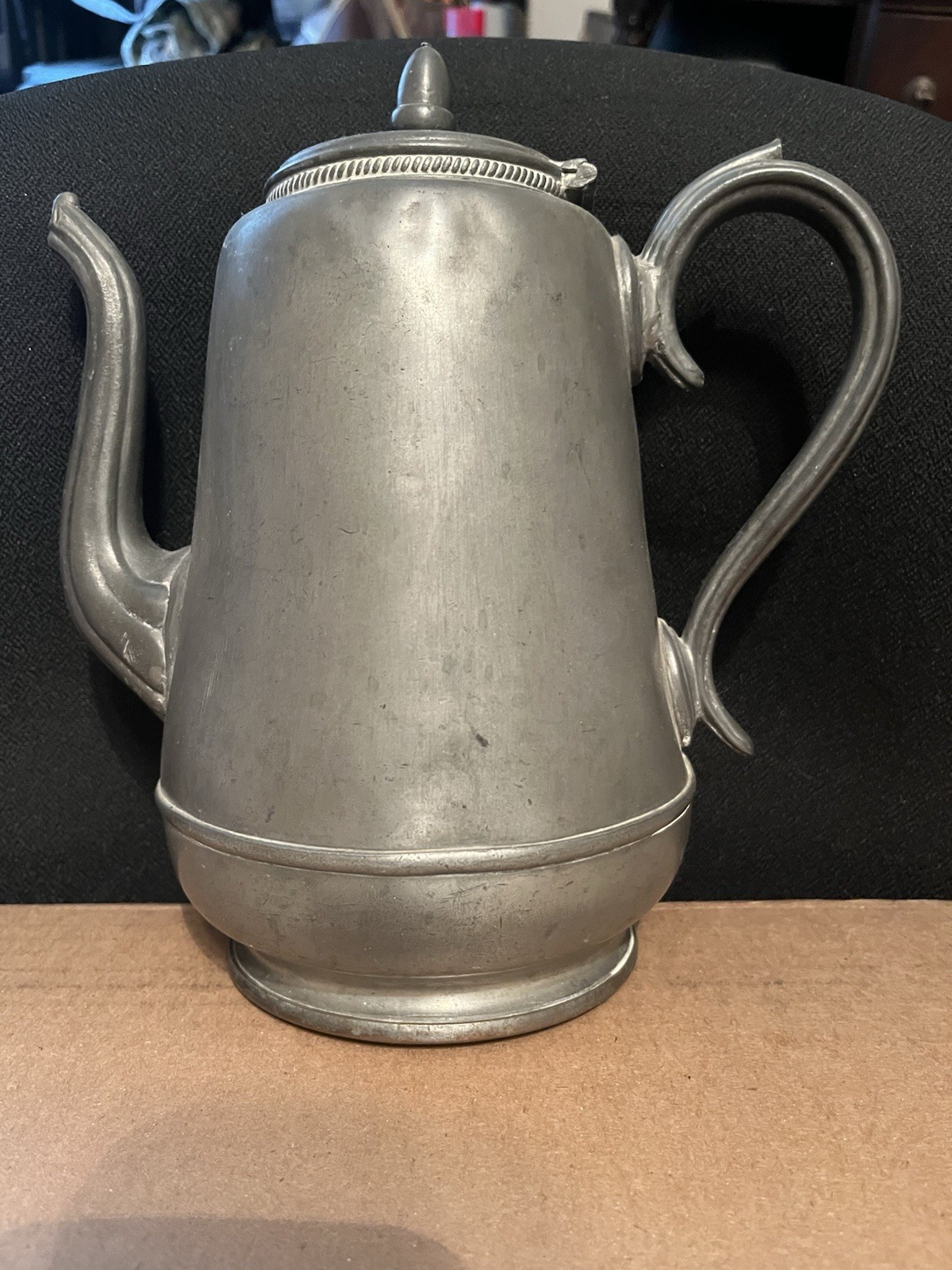 Vintage Metal Pitcher Approximately 9 Inches Tall