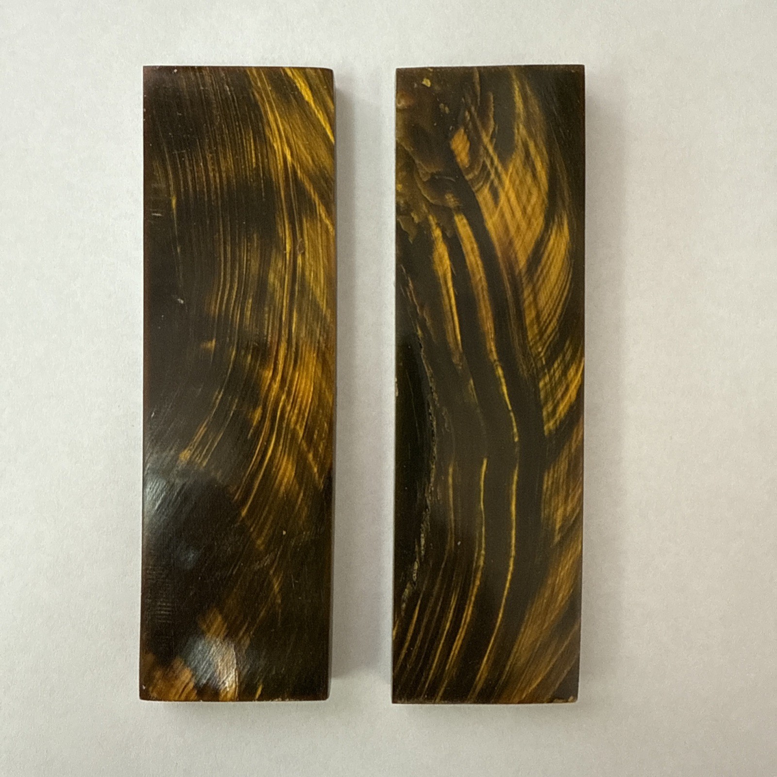 buffalo horn knife scales for making knife handles 5×1.5×3/8″
