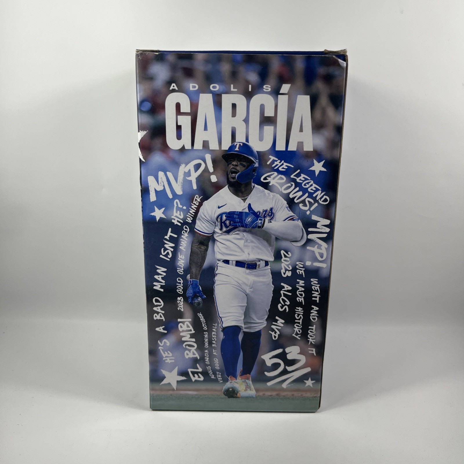 2024 – ADOLIS GARCIA TEXAS RANGERS ALCS MVP & GOLD GLOVE (SGA) BOBBLEHEAD – NEW