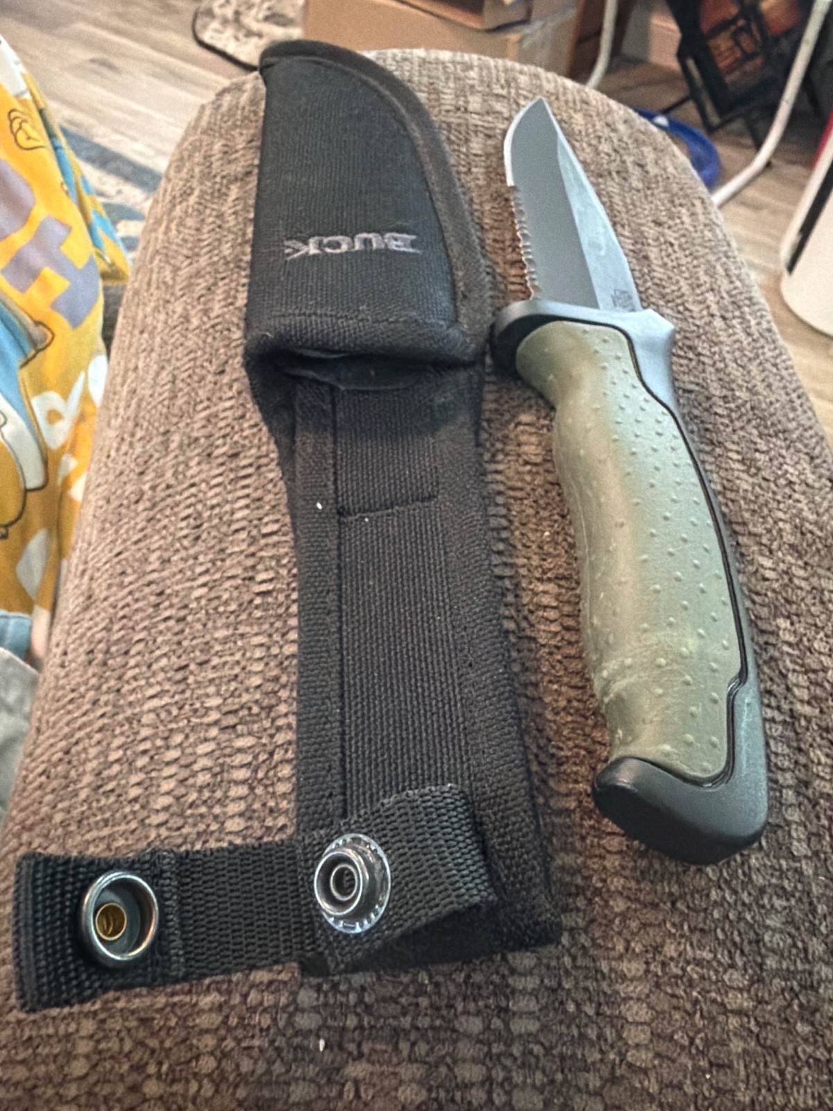 Discontinued Buck 655 Nighthawk Fixed Blade Knife With Sheath