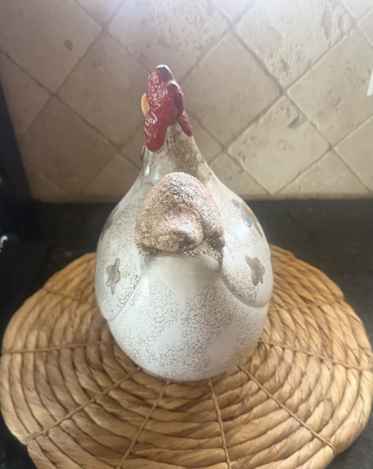 Apropos Large Ceramic Rooster 10” Figurine