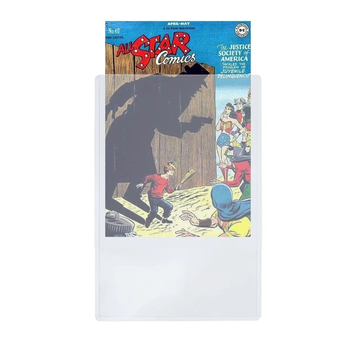 10 BCW Golden Age Comic Book Hard Plastic Topload Holders Rigid Book Protector