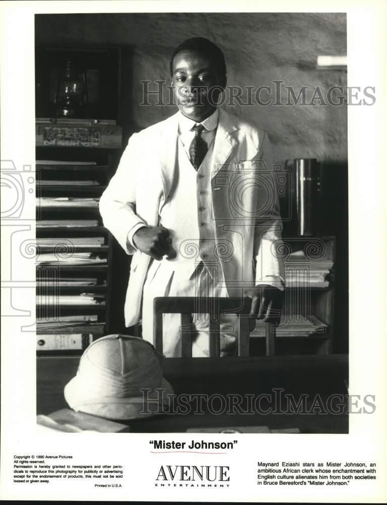 1990 Press Photo Maynard Eziashi starring in “Mister Johnson” – lrp43447