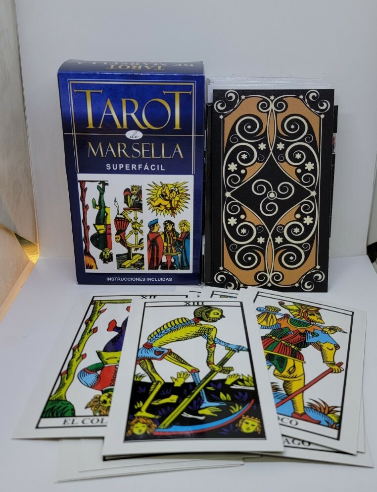 TAROT DE MARSELLA SPANISH 78 CARTAS INSTRUCCIONES INCLUIDAS