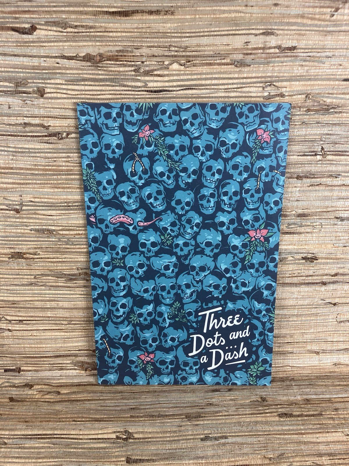 Three Dots and a Dash Skull Wall Menu Summer 25′ & 3 Swizzle Sticks Chicago New
