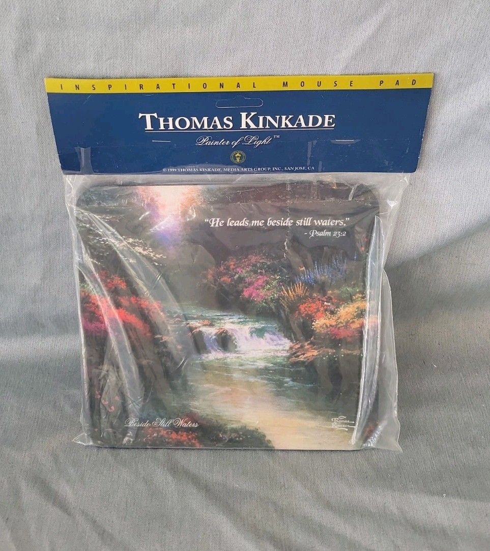 Thomas Kinkade Painter Of Light Inspirational Mouse Pad And CD Rom Screensaver