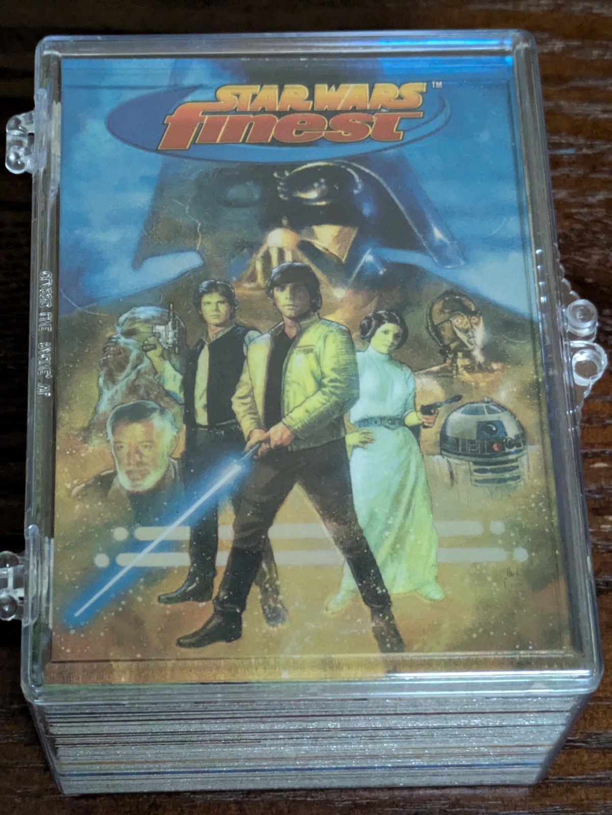 STAR WARS FINEST Topps 1996 Complete 90 Card Set CHROMIUM + 6 EMBOSSED FOIL