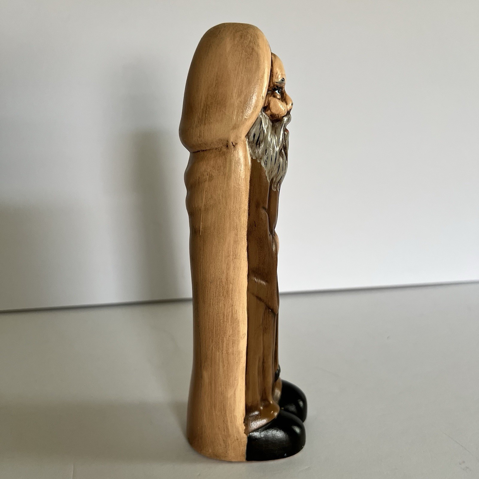 Vintage Naughty Mischievous Monk Ceramic Statue Phallic Humorous Figurine 8”