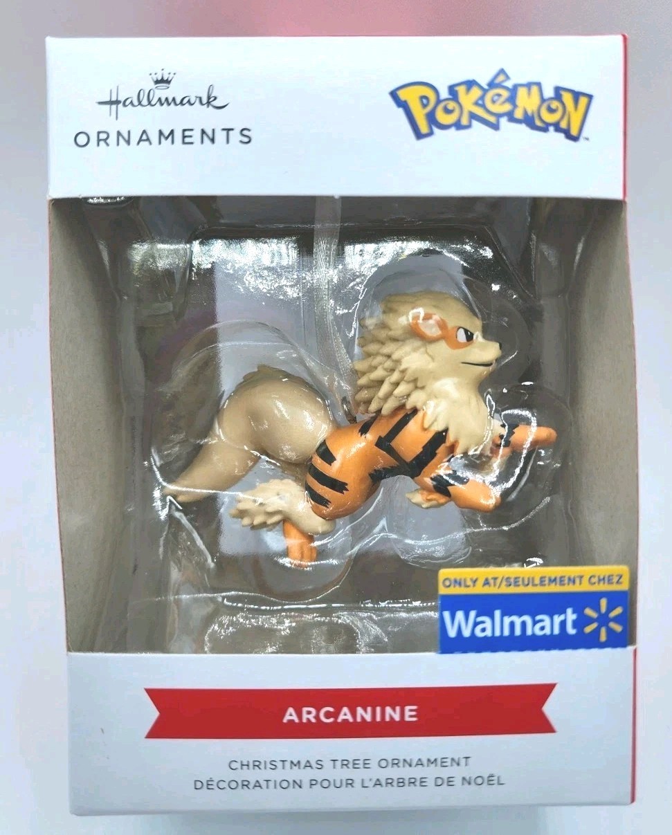 Hallmark Ornaments Pokemon Arcanine 2025 Walmart Exclusive Christmas Ornament