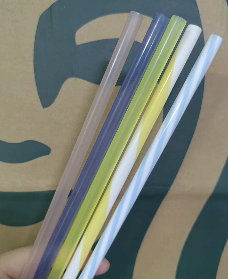 5PC STARBUCKS Reusable Plastic Straws , Colorful Replacement Straws for Tumbler