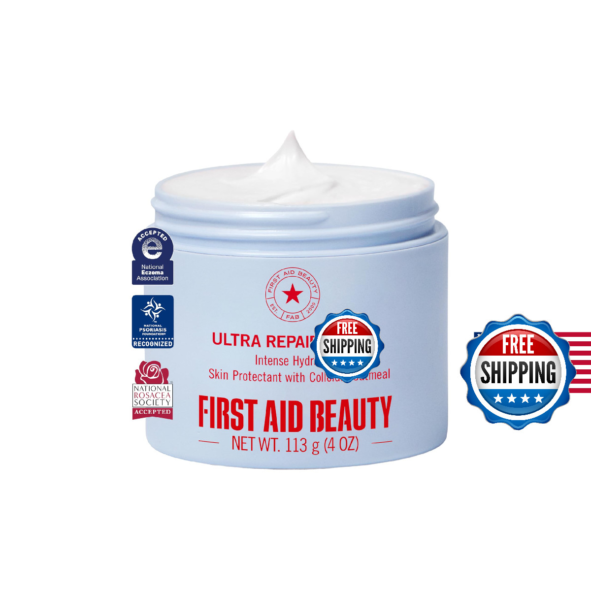 First Aid Beauty Ultra Repair Cream Intense Hydration Moisturizer Colloidal