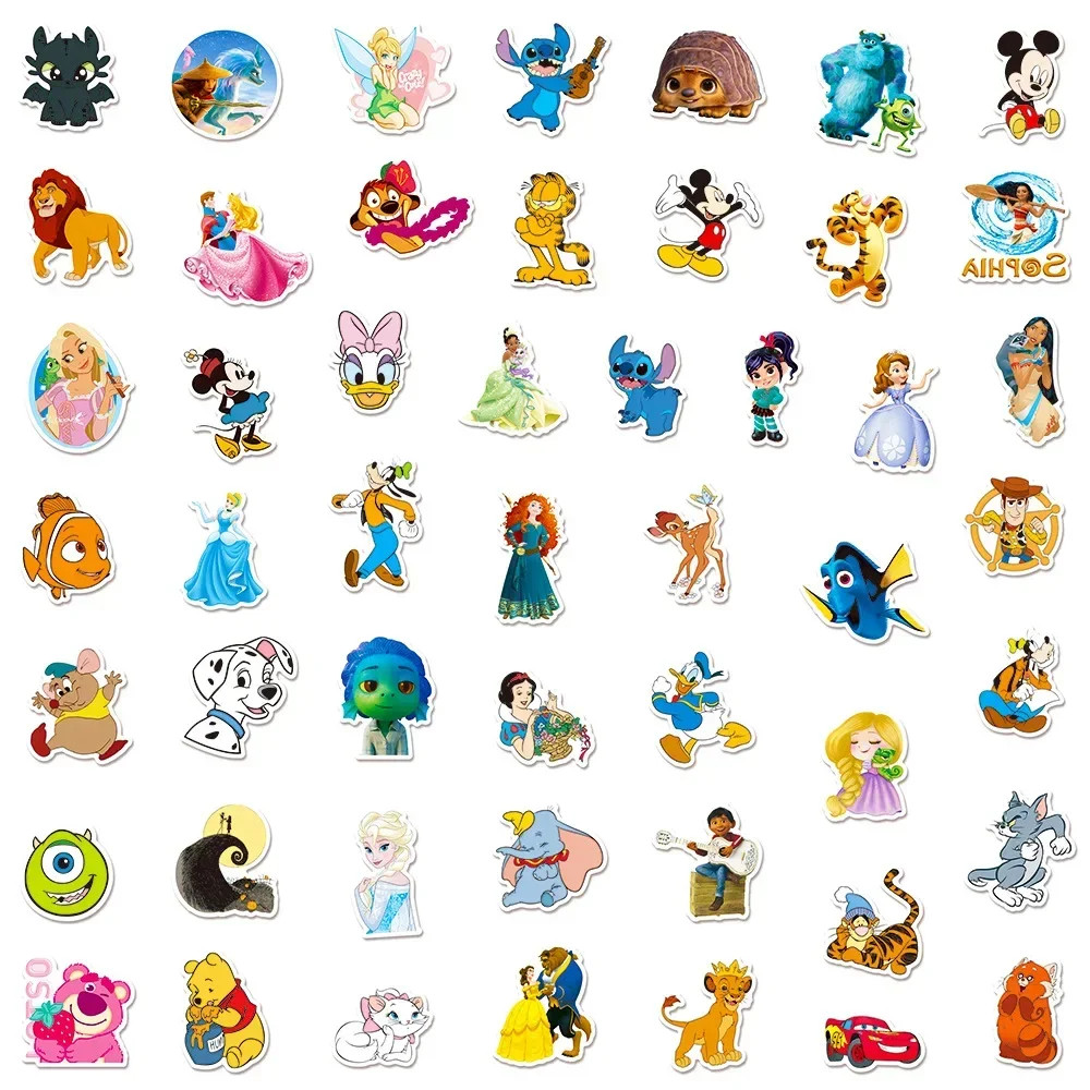 Disney Sticker Characters 300 Pack Bulk Lot Mega Set – USPS Ground Fast Shipping