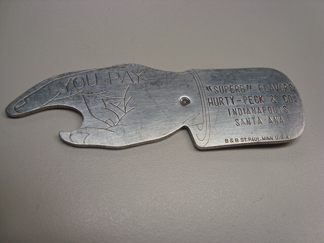 Circa 1930s Hurty-Peck Bar Top Who Pays Finger Spinner, Indianapolis, Indiana