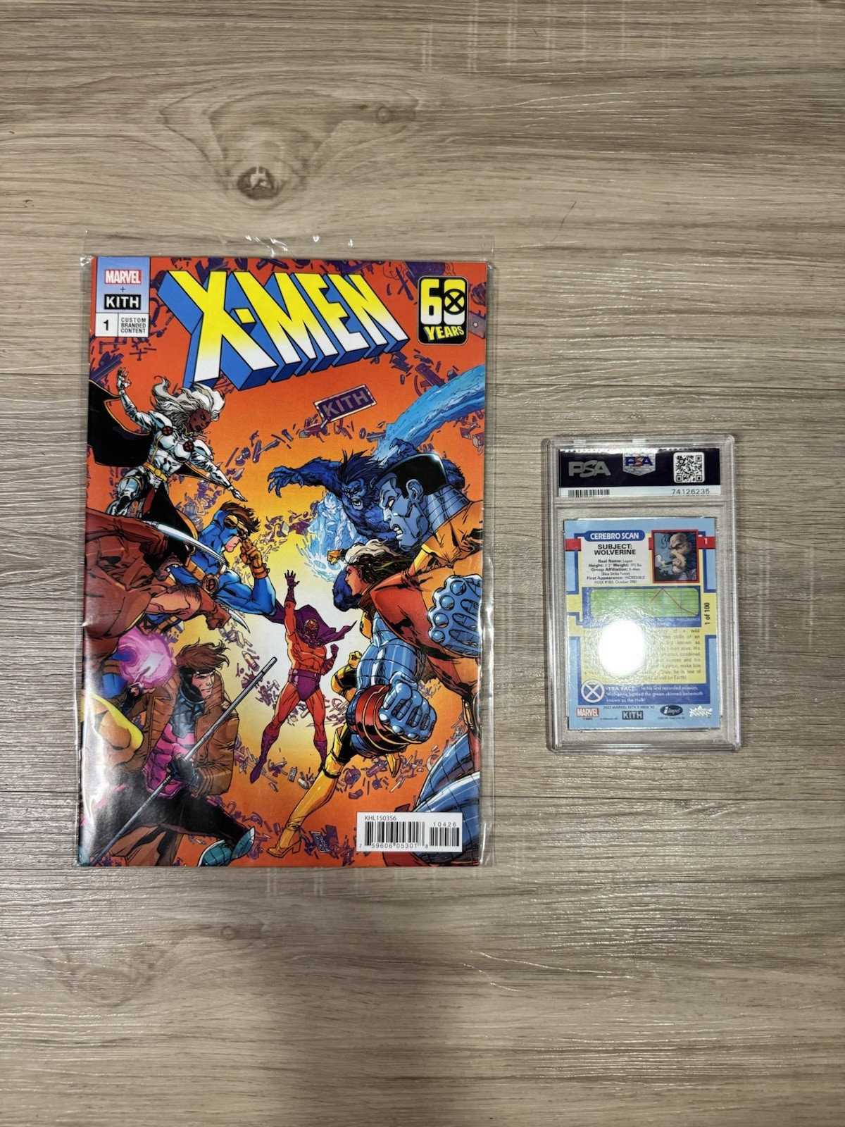 2023 Upper Deck Kith Marvel X-Men ’92 Characters #1 Wolverine Red PSA 1 /100