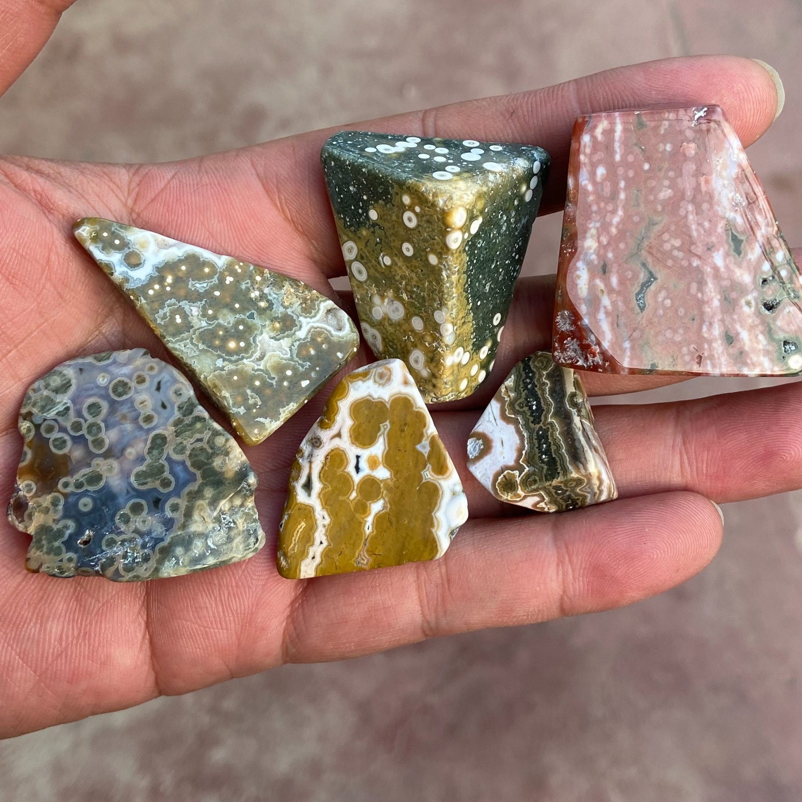 20KG Wholesale Small Natural Colourful Ocean Jasper Crystal Mineral
