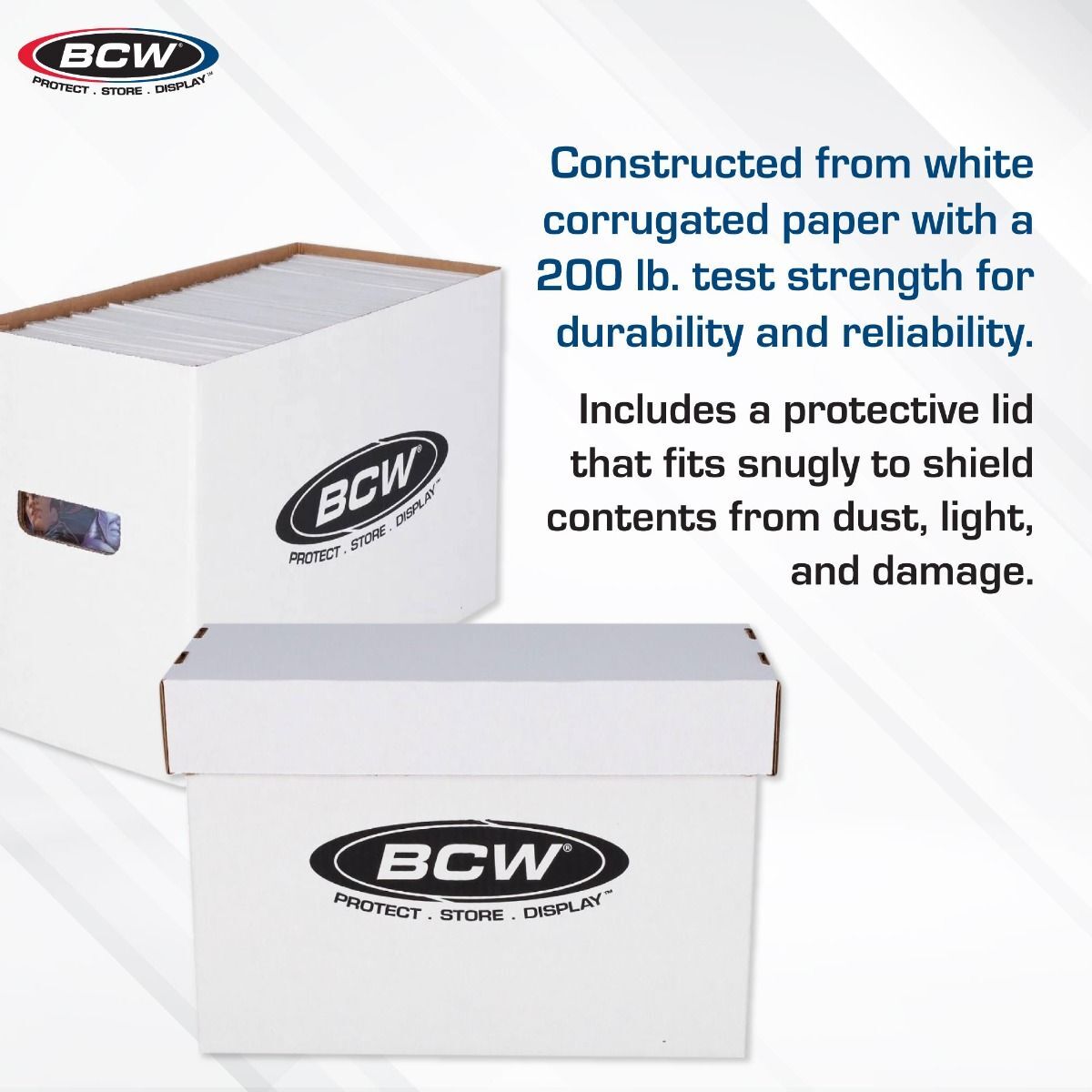 2 BCW Short Comic Storage Boxes