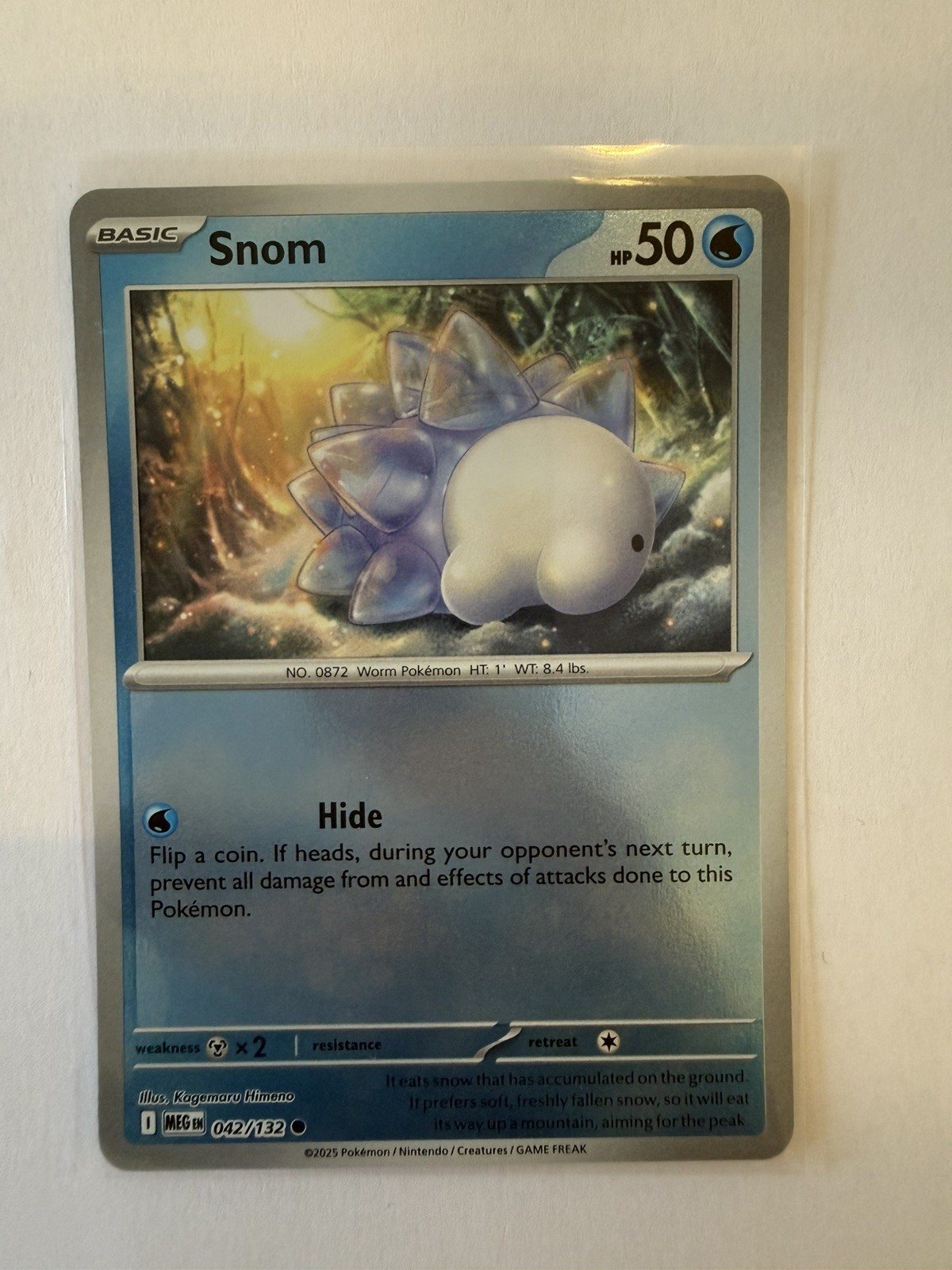 Snom 042/132 Mega Evolution Reverse Holo Pokemon Card