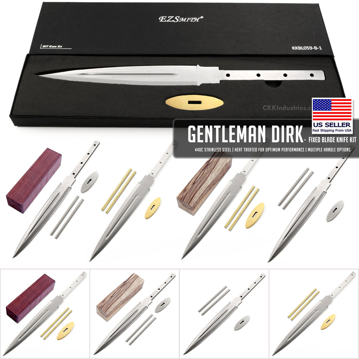 Gentleman Dirk – DIY Knife Making Kit – USA Design