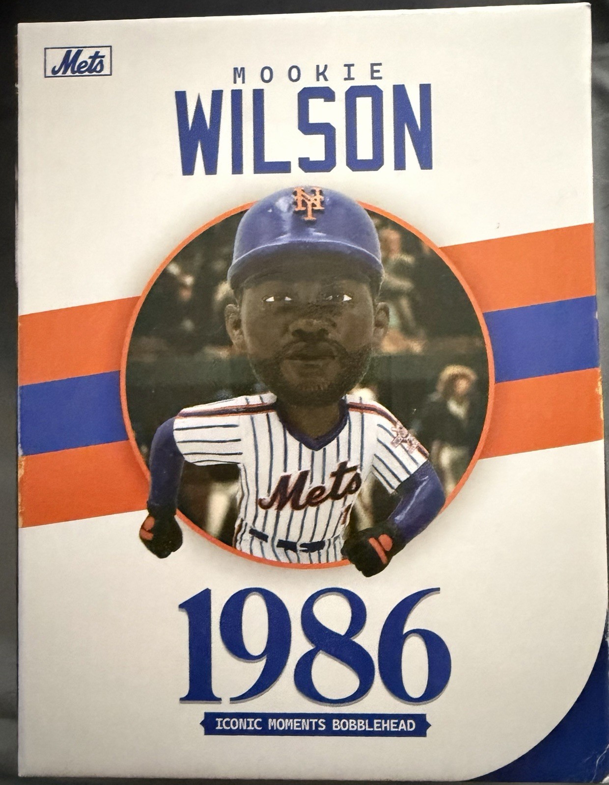 NY METS MOOKIE WILSON BOBBLEHEAD SGA 1986 WORLD SERIES ICONIC MOMENTS 5/12/2026