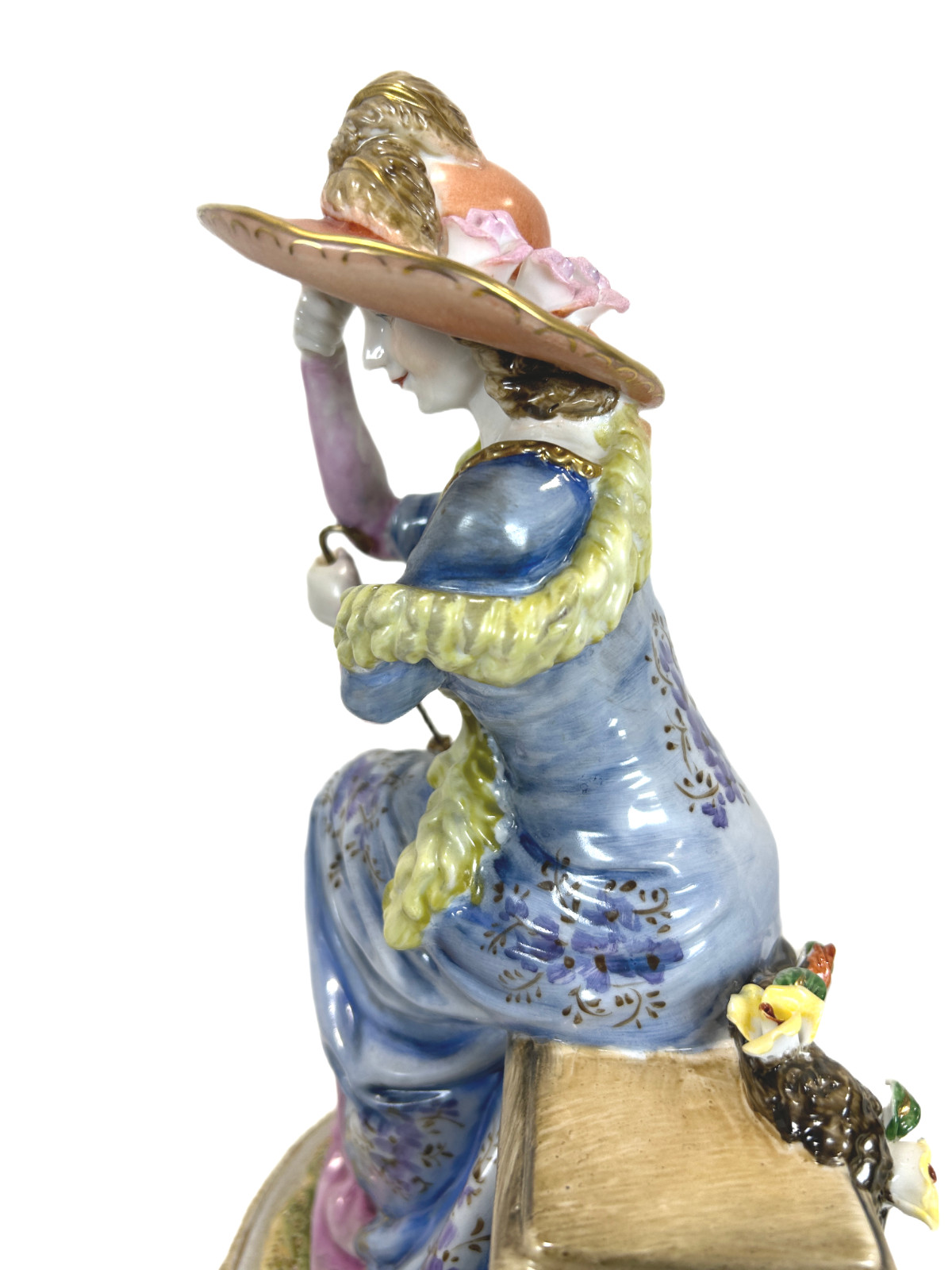 Vintage Carl Scheidig Grafenthal GDR Dresden Style Porcelain Lady Figurine
