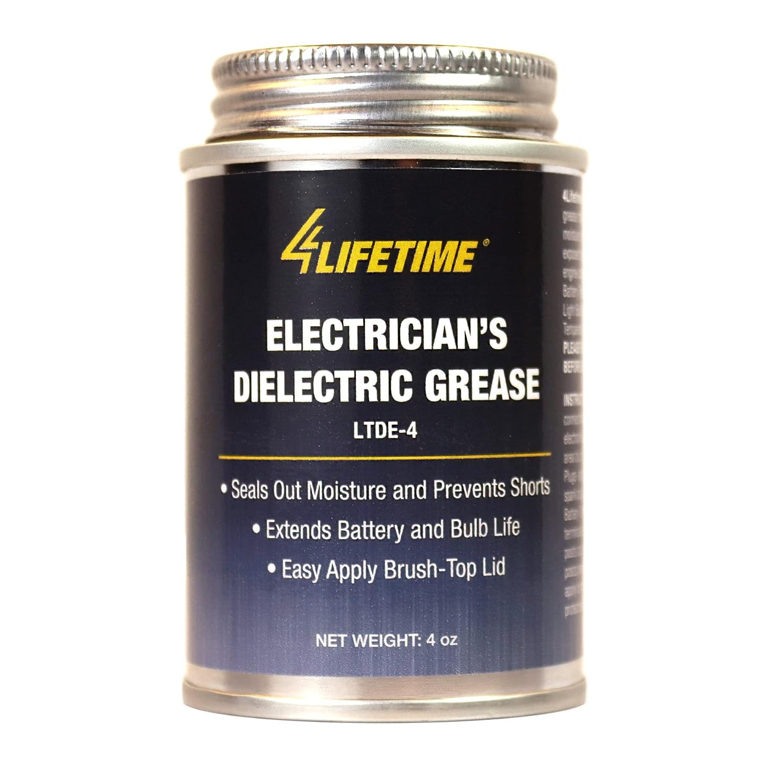 Dielectric Grease for Electrical Connectors – 4Oz Brush Top Can, Mess Free Appli