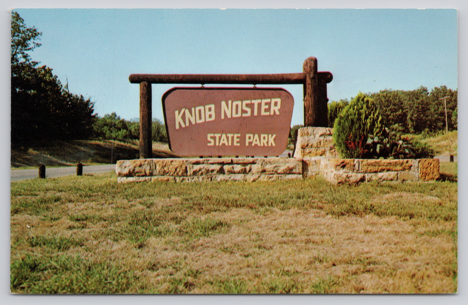 Knob Noster State Park Missouri Photochrome Postcard Shedd-Brown 1939-Now