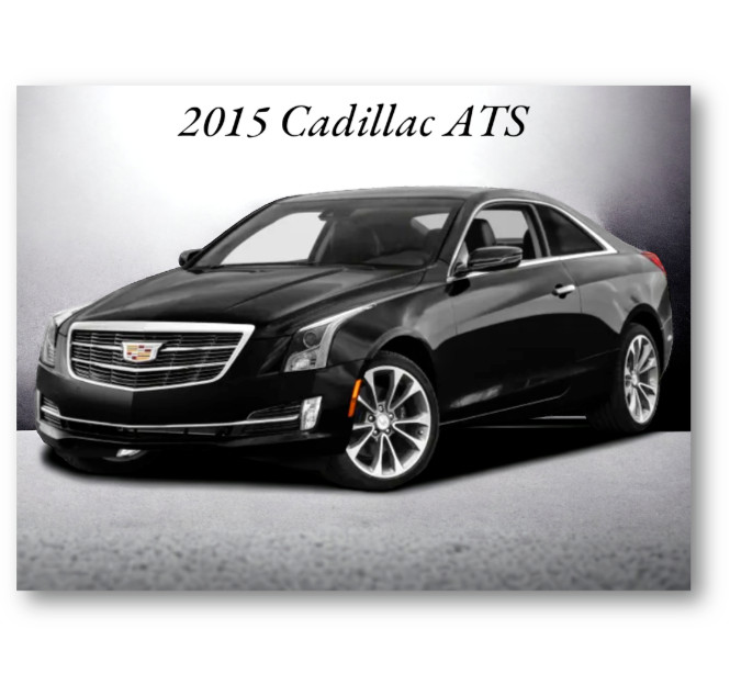 2015 Black Cadillac ATS Coupe Refrigerator Locker Tool Box Fridge Magnet