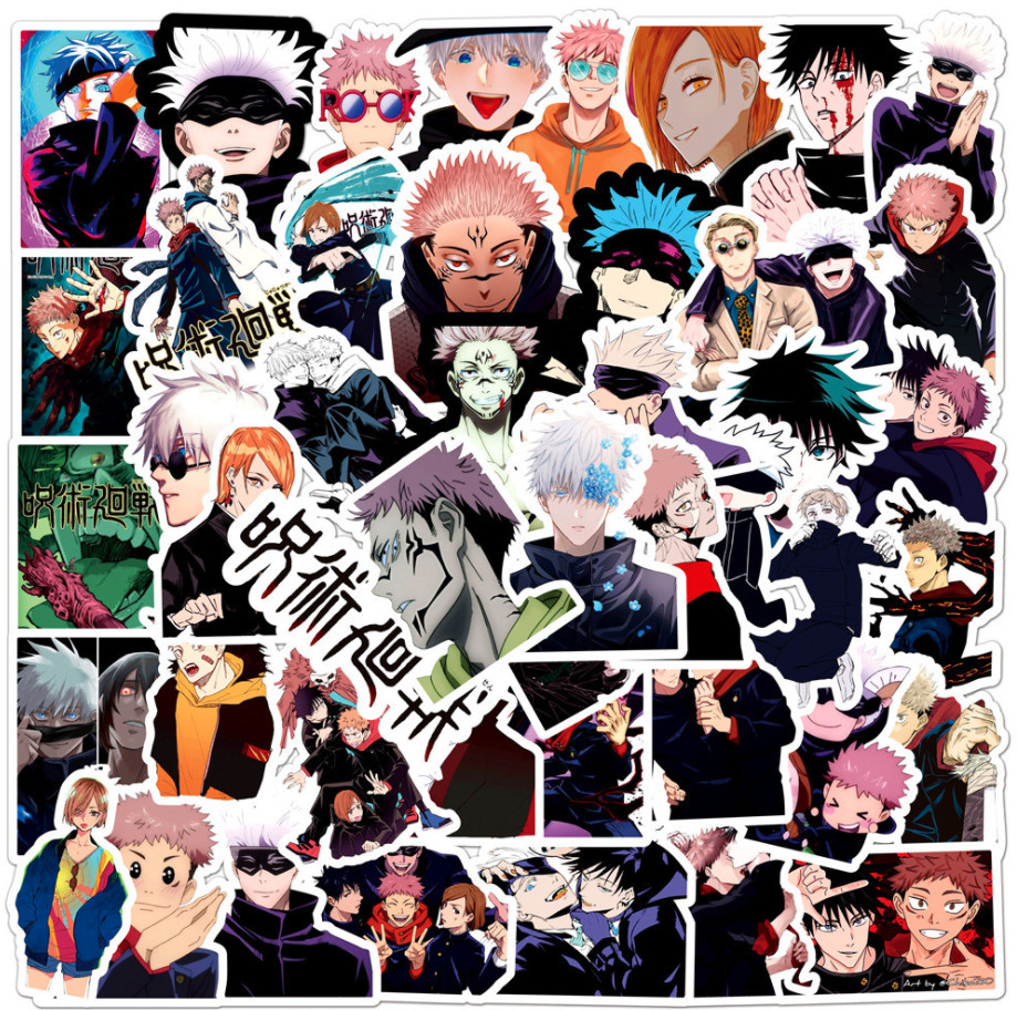 Mix 10 PCs Jujutsu Kaisen Anime Luggage Notebook Laptop Sticker-No Duplicate