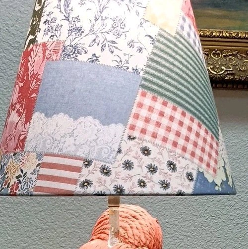 Patch Work Hand Made LampShade (Shade Only) 5″X7.5″X9.5″ Uno Fitting Standard