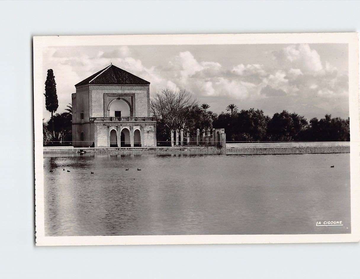 Postcard Menara Gardens Marrakesh Morocco