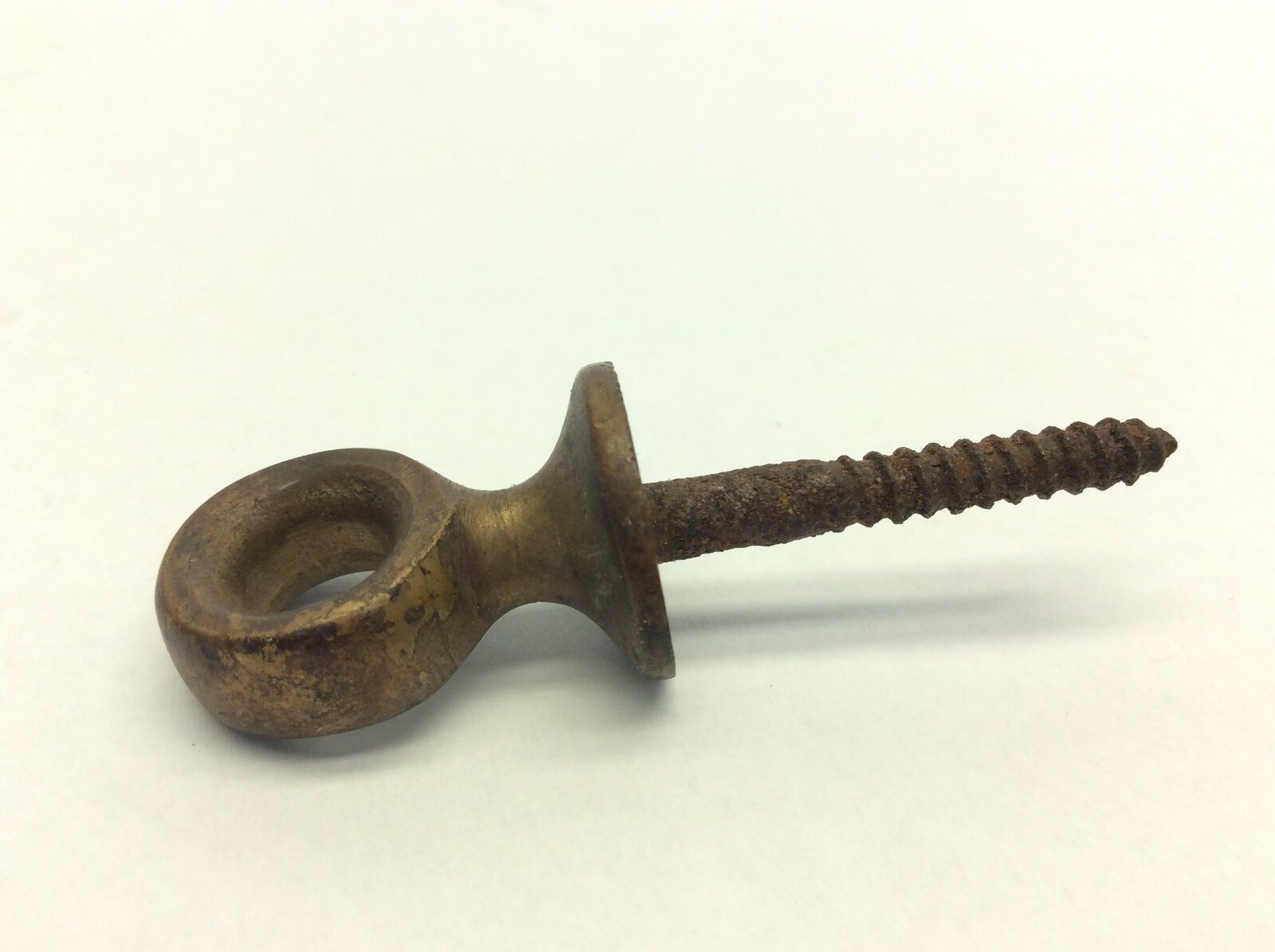 Brass Iron Screw Round Ring Latch Loop Part Tie Down Nautical?