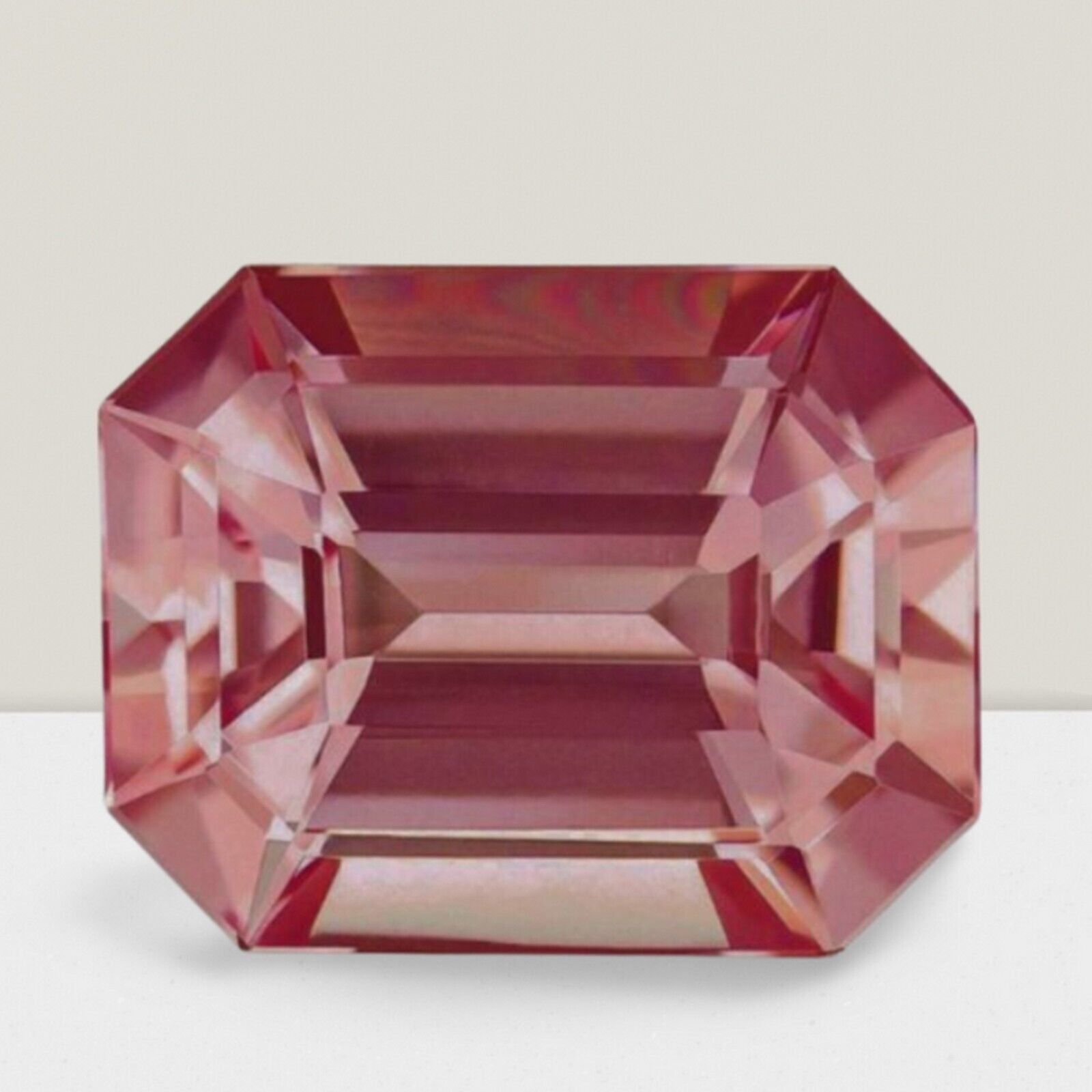 Morganite Octagon Cut Gemstone 2 Cts – 9×7 mm Flawless Loose Gem