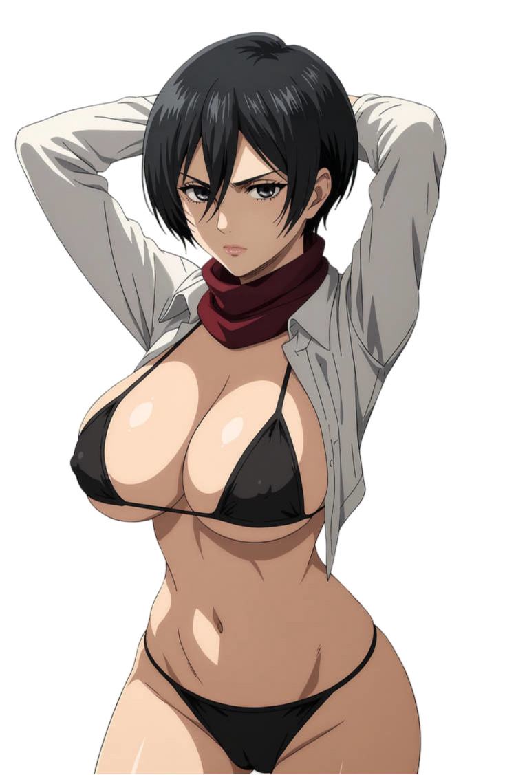Mikasa Attack on Titan Waifu Weatherproof Anime Sticker 6″ Car Decal