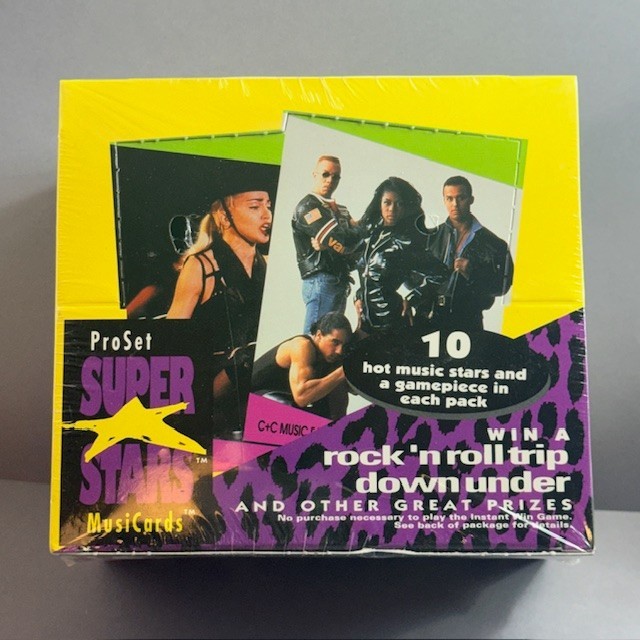 1991 Pro Set Super Stars MusiCards Music Cards MTV Sealed Box Series 2 Rap Rock