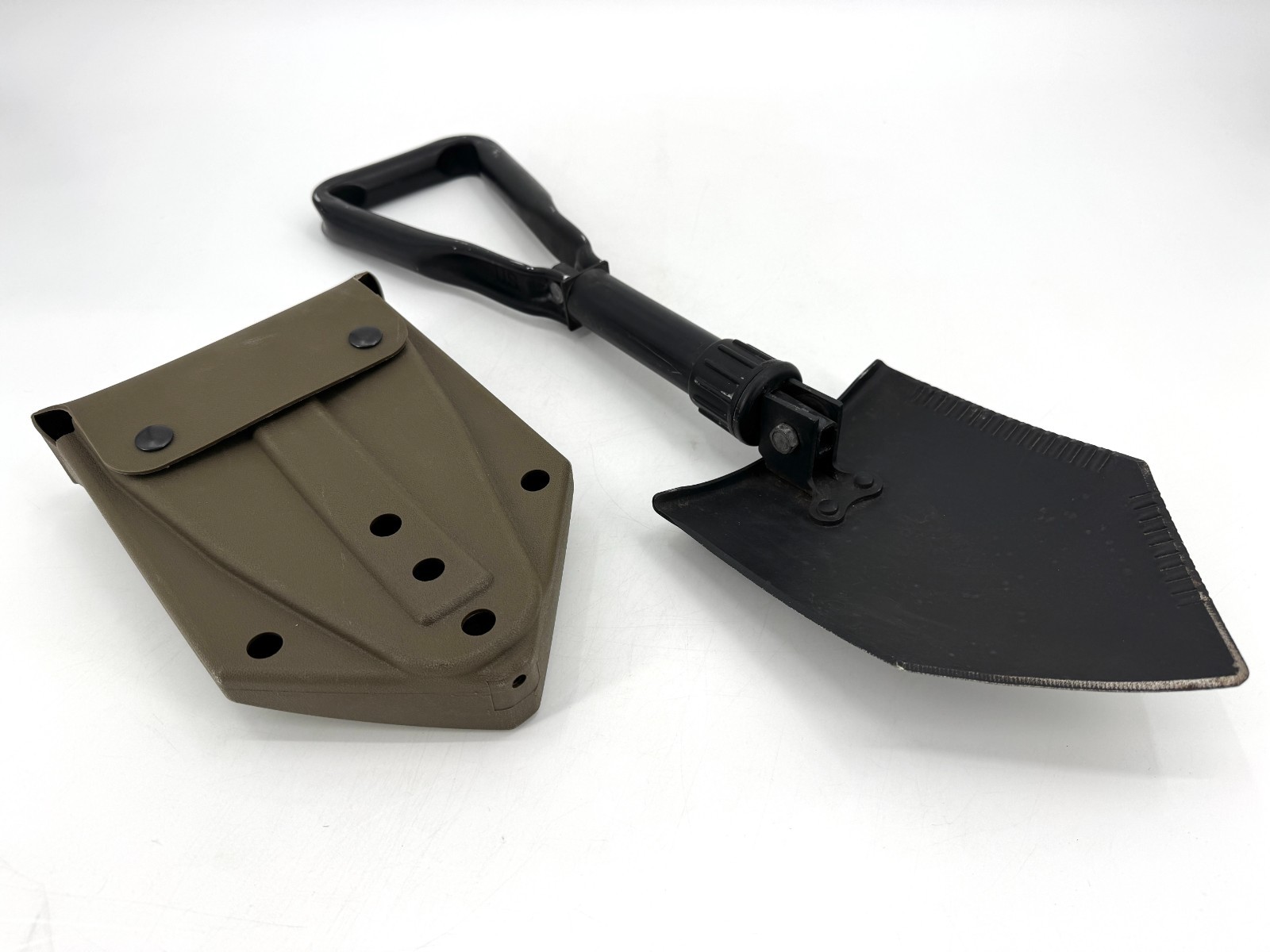USGI Entrenching Trifold Folding Etool E-tool Shovel VGC w/ Vinyl Cover