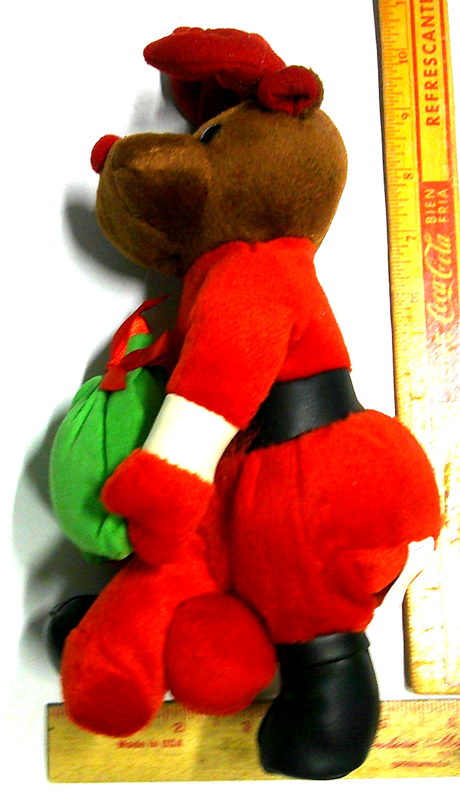 adult stuffed animal w/penis xmas reindeer “weanie baby” novelty beanie doll- 9″