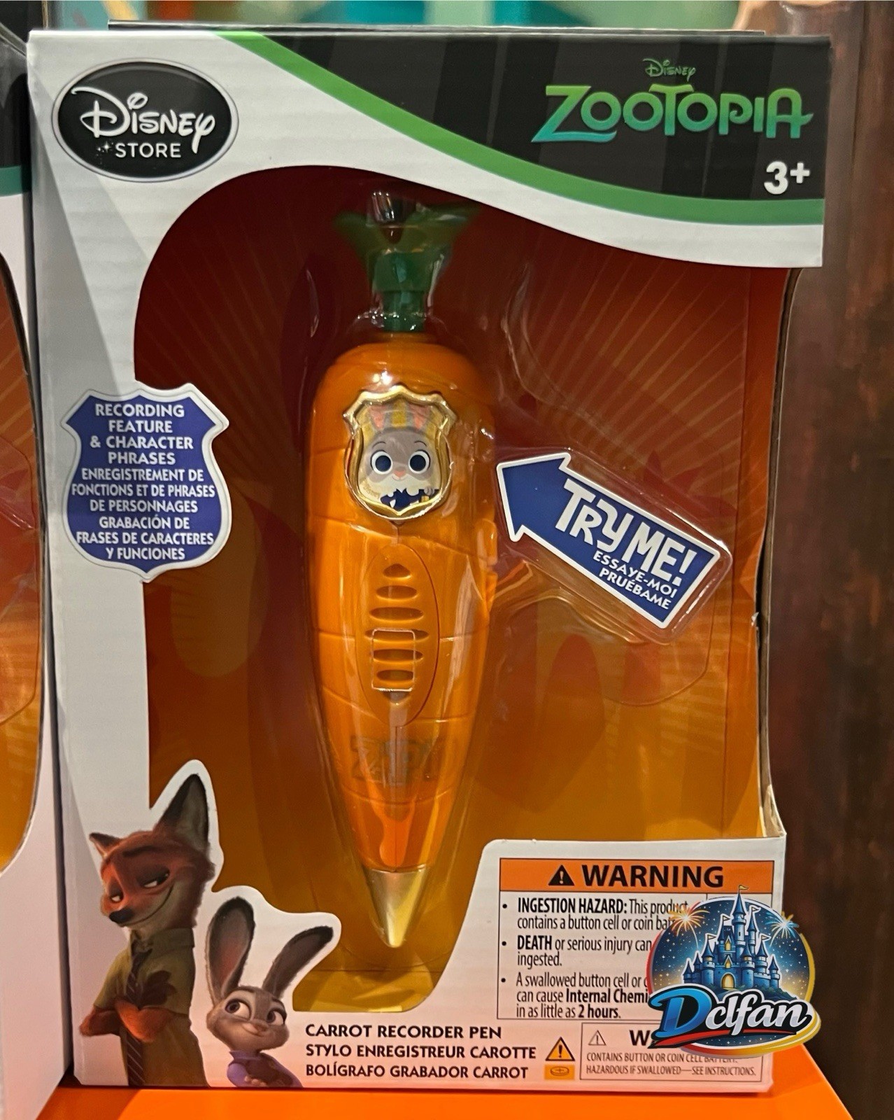 Disney Parks 2026 Zootopia Judy Hopps Carrot Recorder Pen NEW