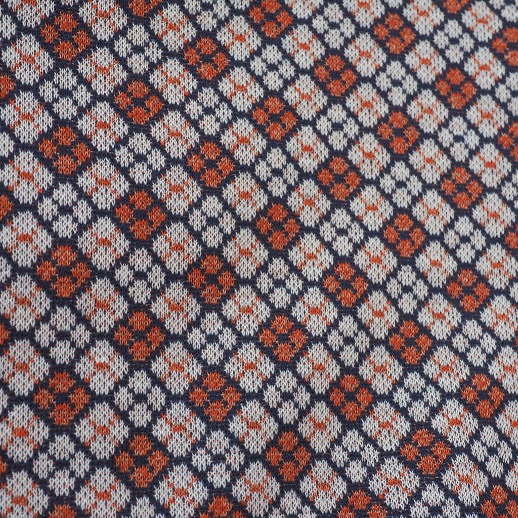 Fabric 1970’s 1960’s Brown Blue Polyester Cotton Blend Fabric 62″x128″